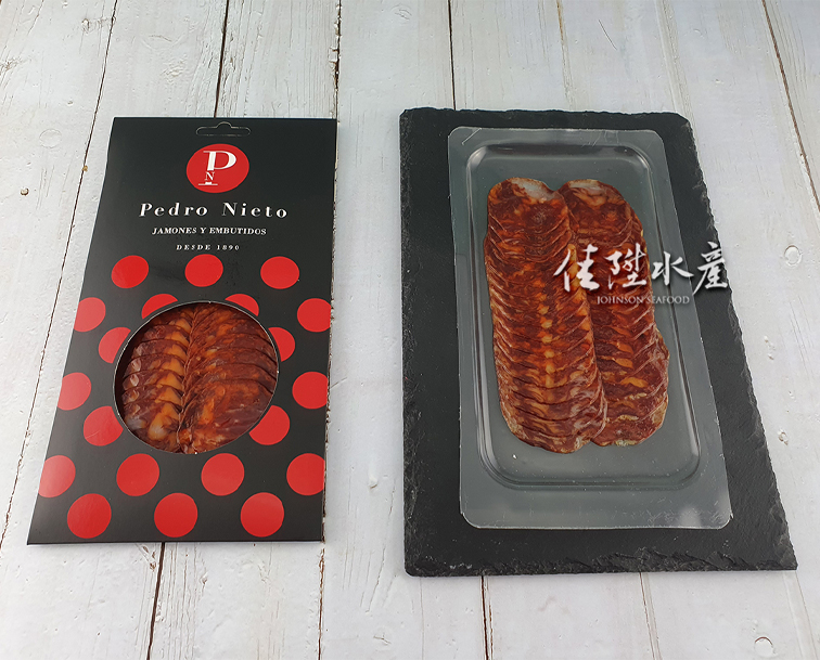 橡實果伊比利豬香腸切片
